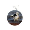 Pelican Round Wooden Earrings (FWS) 1