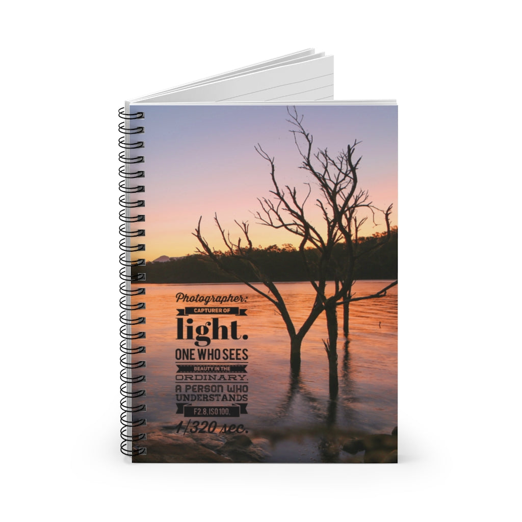 Photographer A5 Lined Spiral Bound Notebook (FWS) 1