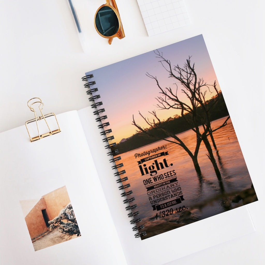 Photographer A5 Lined Spiral Bound Notebook (FWS) 5