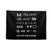 Photographer Raw Black Zippered Accessory Bag (FWS) Made in the USA 1