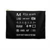 Photographer Raw Black Zippered Accessory Bag (FWS) Made in the USA 5