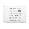 Photographer Raw White Zippered Accessory Bag (FWS) Made in the USA 2