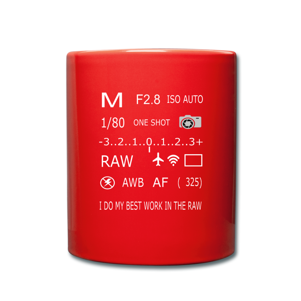 Photographers RAW Mug - red 1