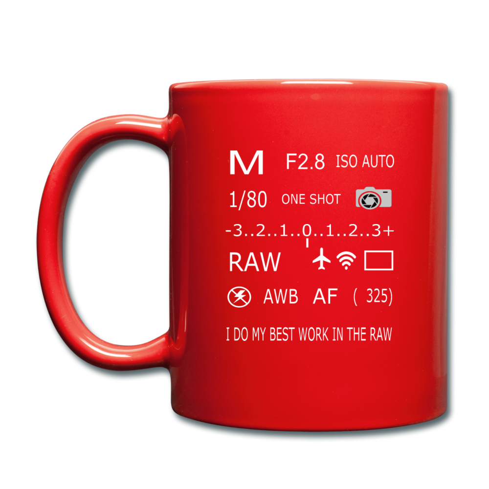Photographers RAW Mug - red 2