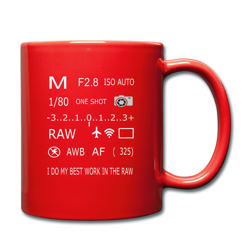 Photographers RAW Mug - red 3