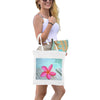 Pink Frangipani Cotton Canvas Tote Bag (Made in Australia 2