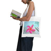 Pink Frangipani Cotton Canvas Tote Bag (Made in Australia 4