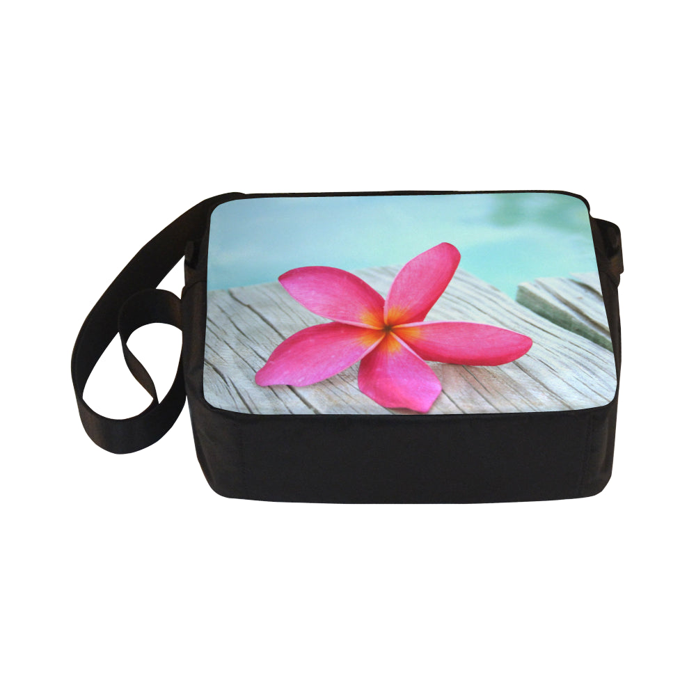 Pink Frangipani Cross-Body Shoulder Bag 3