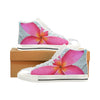 Pink Frangipani High Top Women's Shoes up to Size 12 1