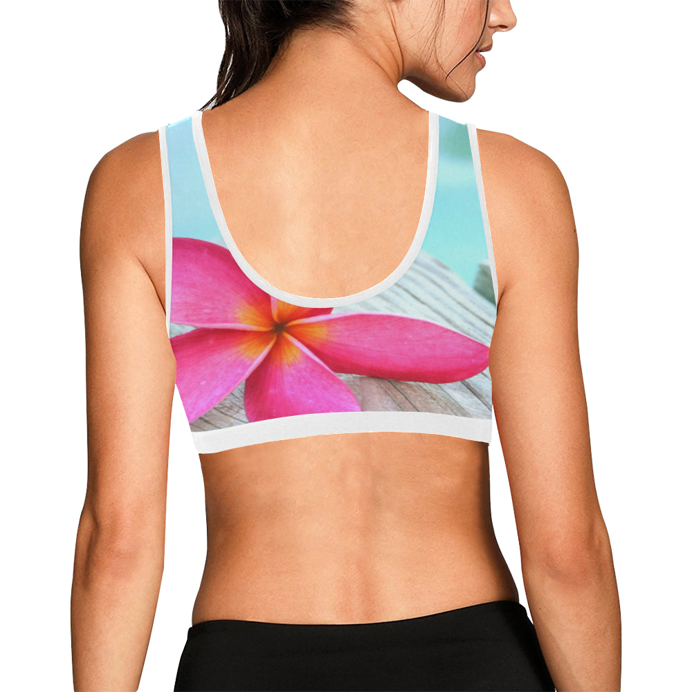Pink Frangipani Sports Top up to 3 XL 4