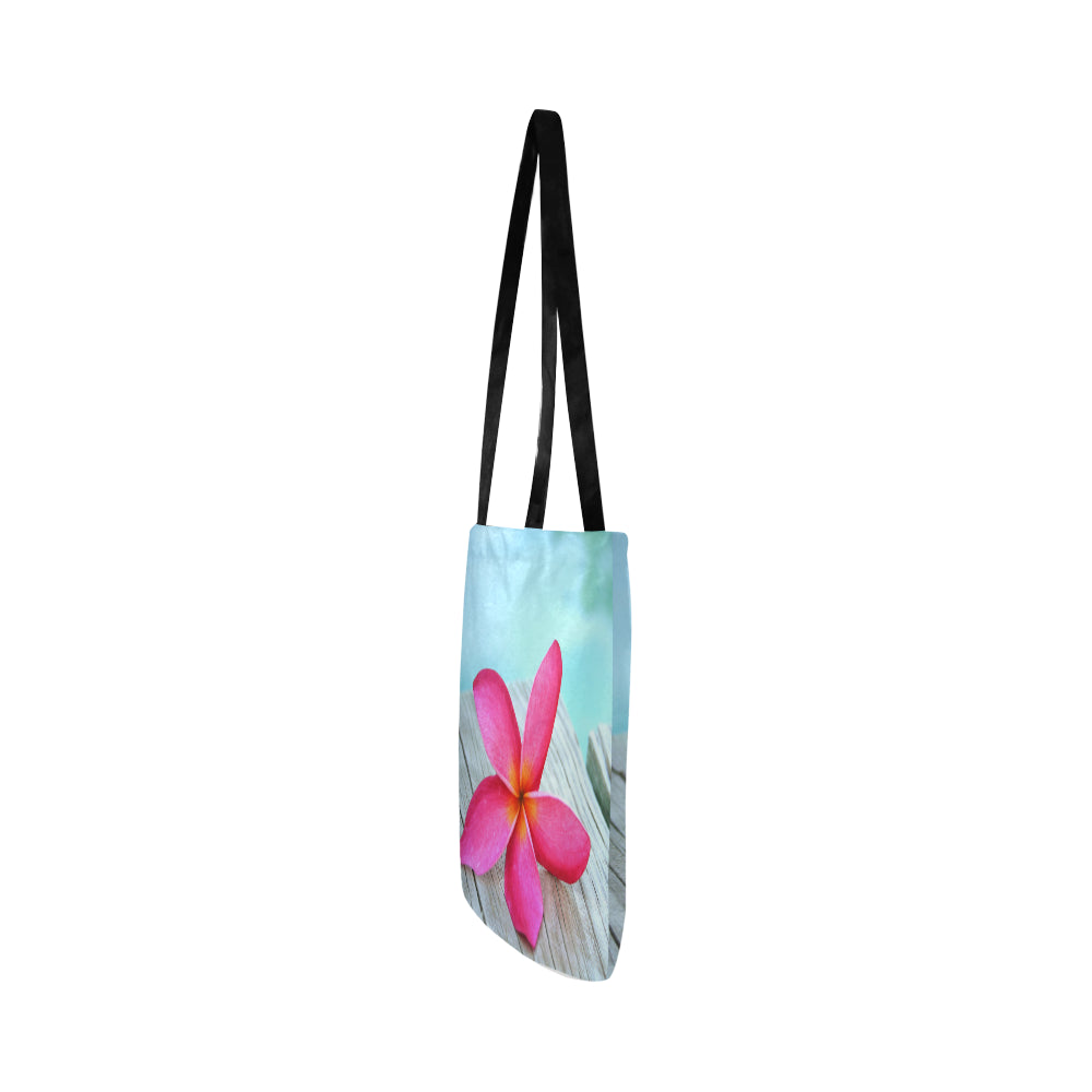 Pink Frangipani Tote Bag (Worldwide Shipping) 3