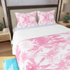 Pink Leaves Three Piece Bed Cover Set 2