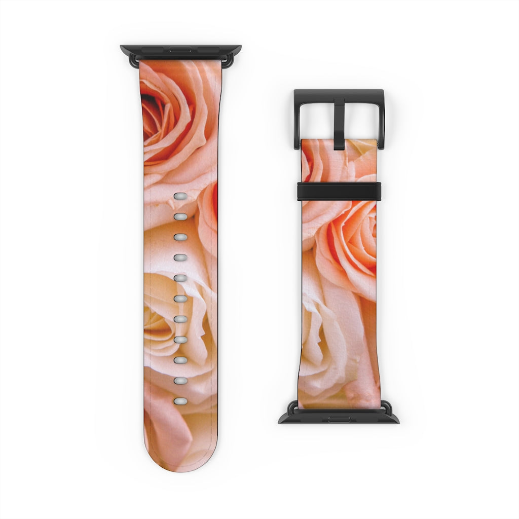 Pinky Roses Apple iWatch Strap Vegan Leather (FWS) 1