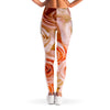 Pinky Roses Mesh Panel Side Pockets Leggings (FWS) 7