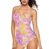 Pretty Pastels Halter Neck Swimsuit up to 2 XL (FWS) 1
