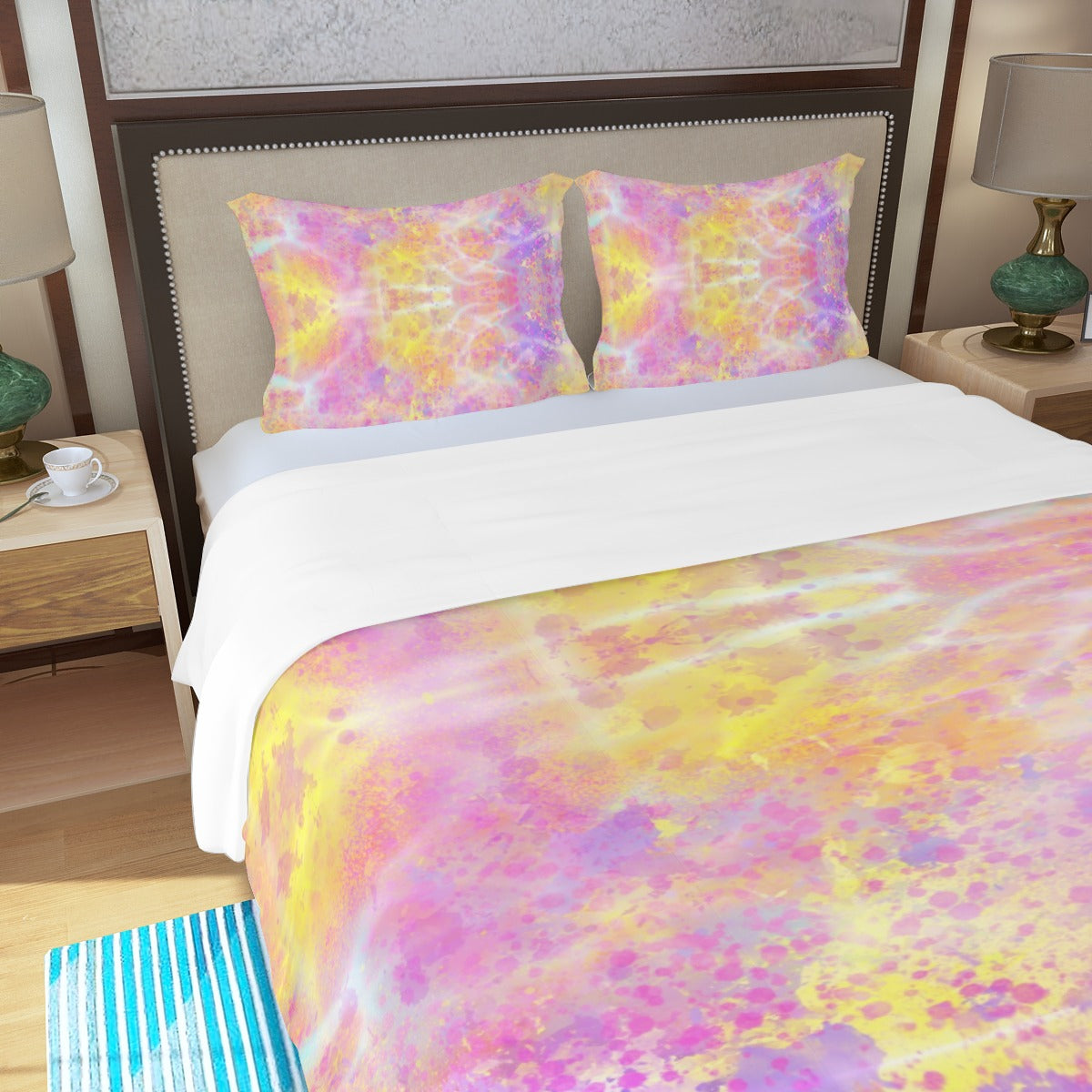 Pretty Pastels Three Piece Bed Cover Set 2