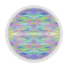 Rainbow Ocean Circular Beach Shawl / Blanket (FWS) 3