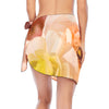 Ranunculus Peach Short Chiffon Sarong Wrap up to 5 XL 2