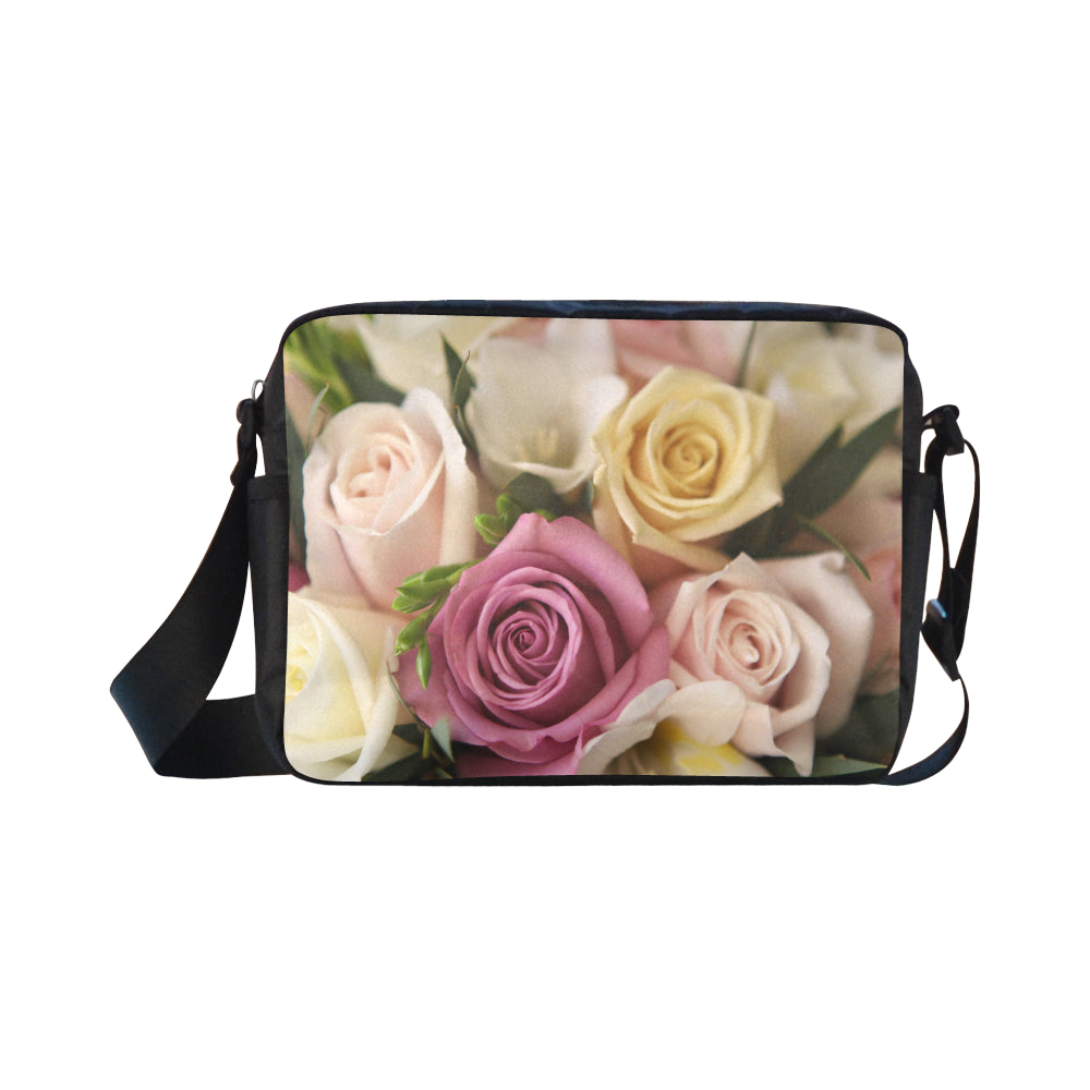 Roses Pastel Cross-Body Shoulder Bag 1