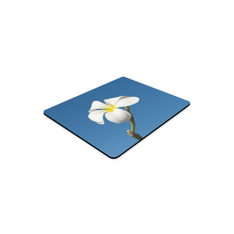 Single White Frangipani Mousepad (Made in Australia) 3