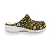 Sunflowers Graphic Black Rubber Clogs up to size 12 2