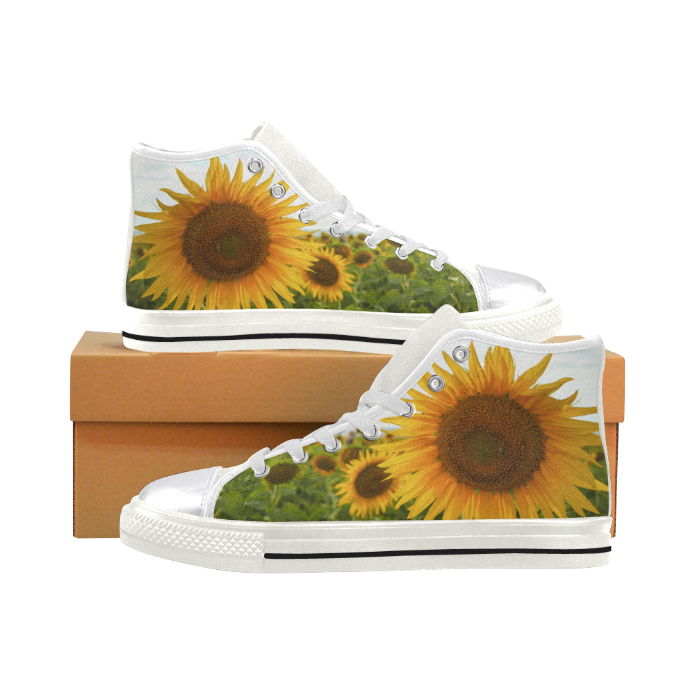 Sunflowers High Top Shoes up to size 12 1