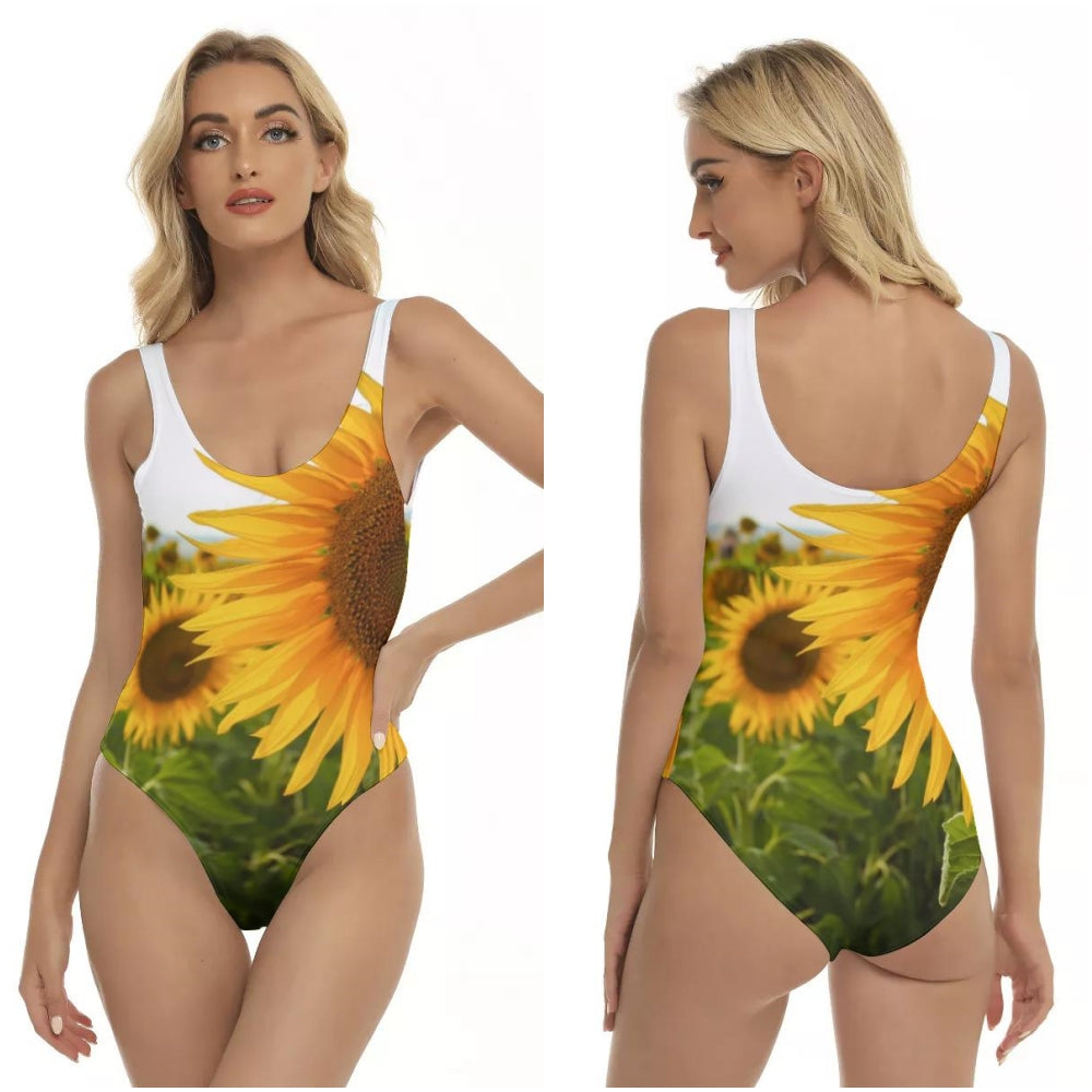 Sunflowers Swimsuit up to 3 XL (FWS)