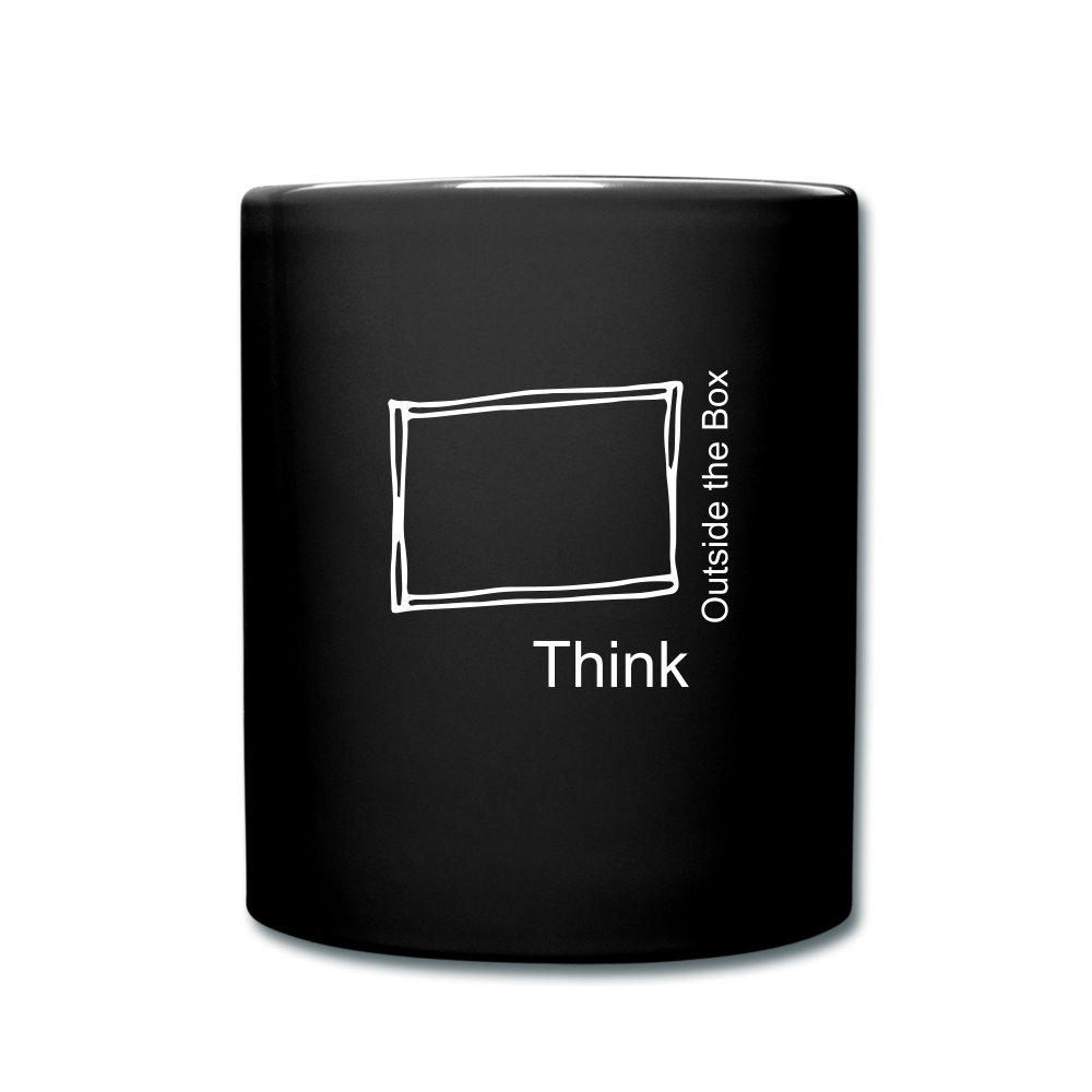 Think Outside the Box Full Color Mug - black 2