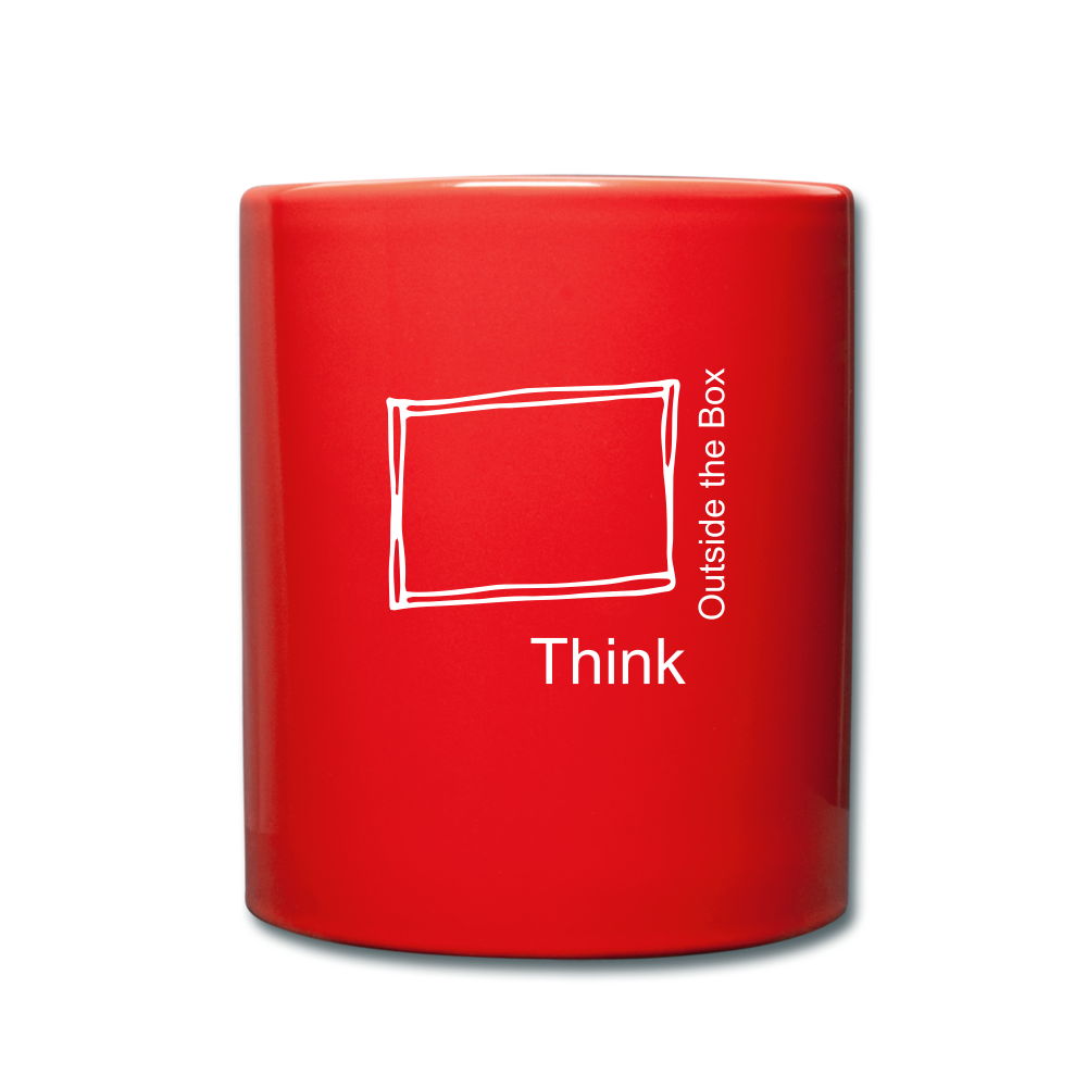 Think Outside the Box Full Color Mug - red 4