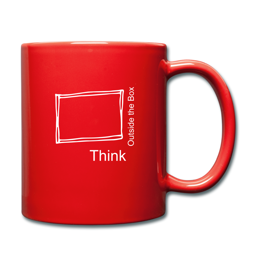Think Outside the Box Full Color Mug - red 5