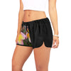 Tri Colour Frangipani 02 Drawstring Shorts up to 3 XL 2