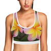 Tri Colour Frangipani 02 Sports Top up to 3 XL 2