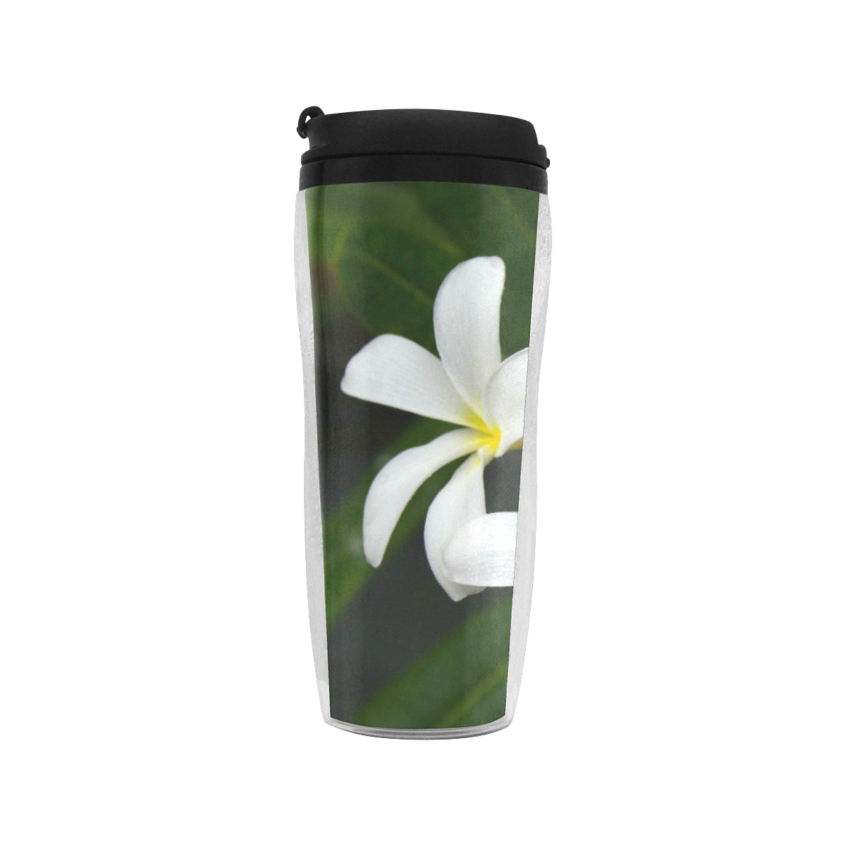 White Frangipanis Reusable Cup 2