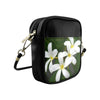 White Frangipanis Shoulder Sling Bag 4