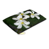 White Frangipanis Zippered Accessory Bag (FWS) Made in the USA 7