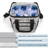 Wildflowers White Multi Function Large Waterproof Bag 3