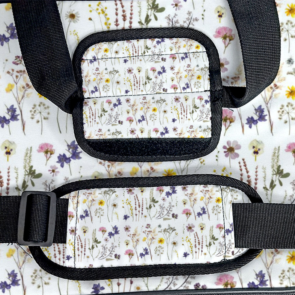 Wildflowers White Multi Function Large Waterproof Bag 6