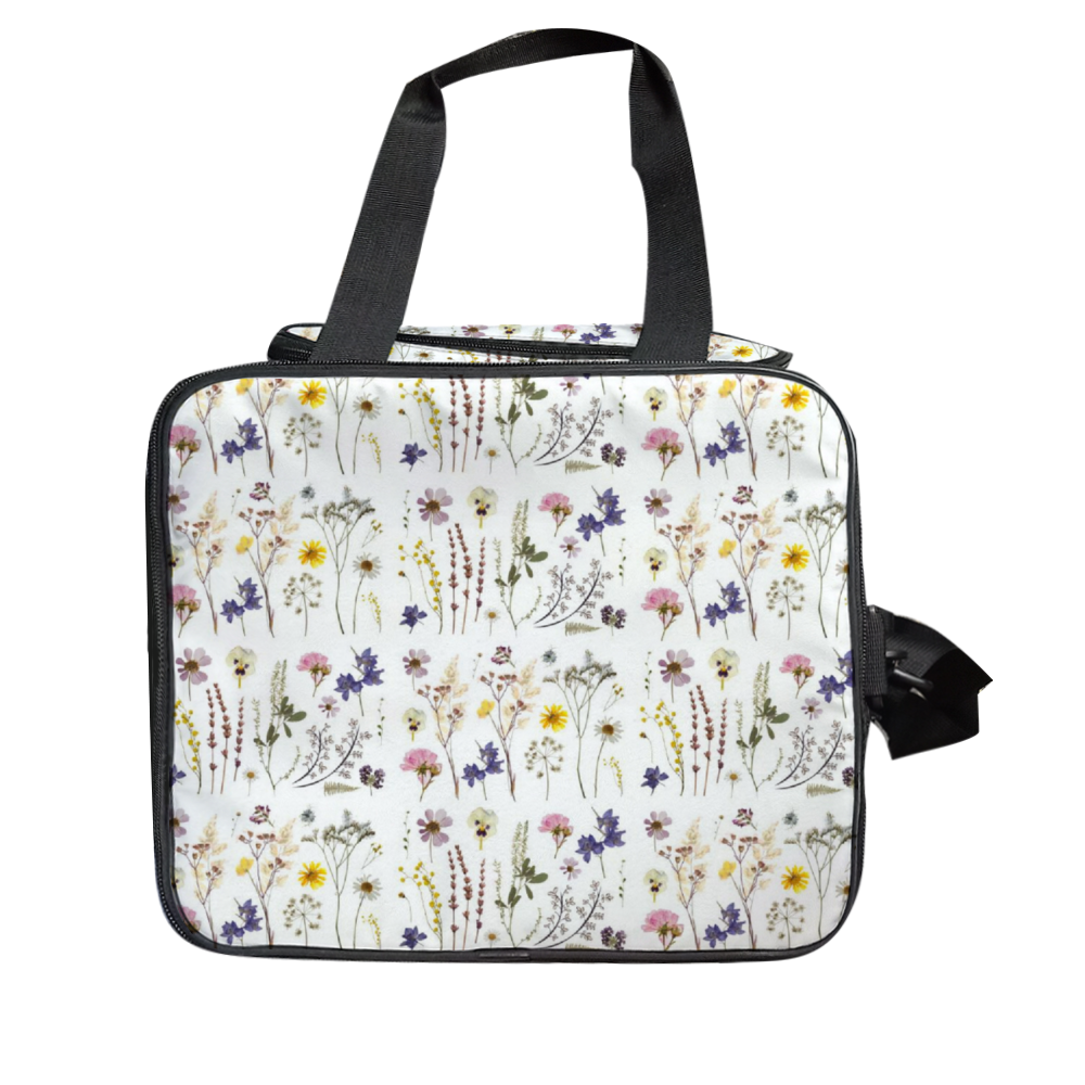 Wildflowers White Multi Function Large Waterproof Bag 7