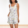 Wildflowers White Sleeveless Short Jumpsuit with Pockets up to 2 XL 3