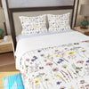 Wildflowers White Three Piece Bed Cover Set 2
