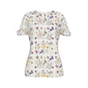 Wildflowers White Women's Ripped Top up to 3 XL (FWS) 1