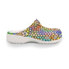 Windswept Rainbows Stained Glass Rubber Clogs up to size 12 2