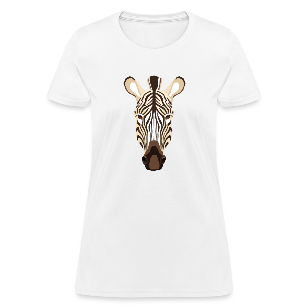 Zebra Premium Cotton T-Shirt up to 3  XL White