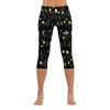 Wildflowers Black Capri Leggings up to 5 XL