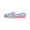 Pink n Blue Stripey Women's Canvas Slip On Shoes