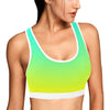 Ombre Aqua Yellow Sports Top up to 3 XL