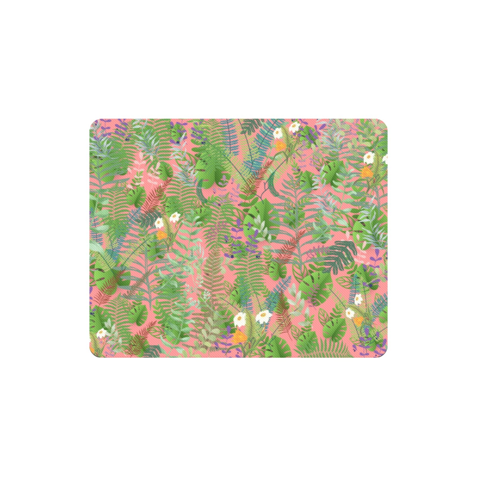 Graphic Jungle Pink Rectangle Mousepad (Made In Australia)