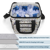 Wildflowers White Multi Function Large Waterproof Bag