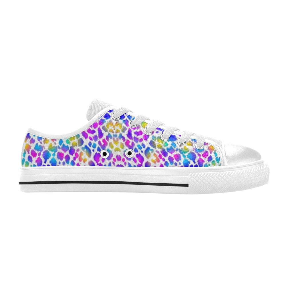 Blueish Leopard Low Rise Shoes