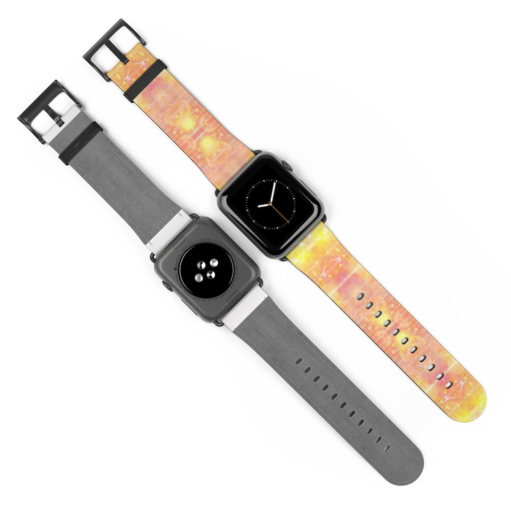 Yellow Love Apple iWatch Strap Vegan Leather